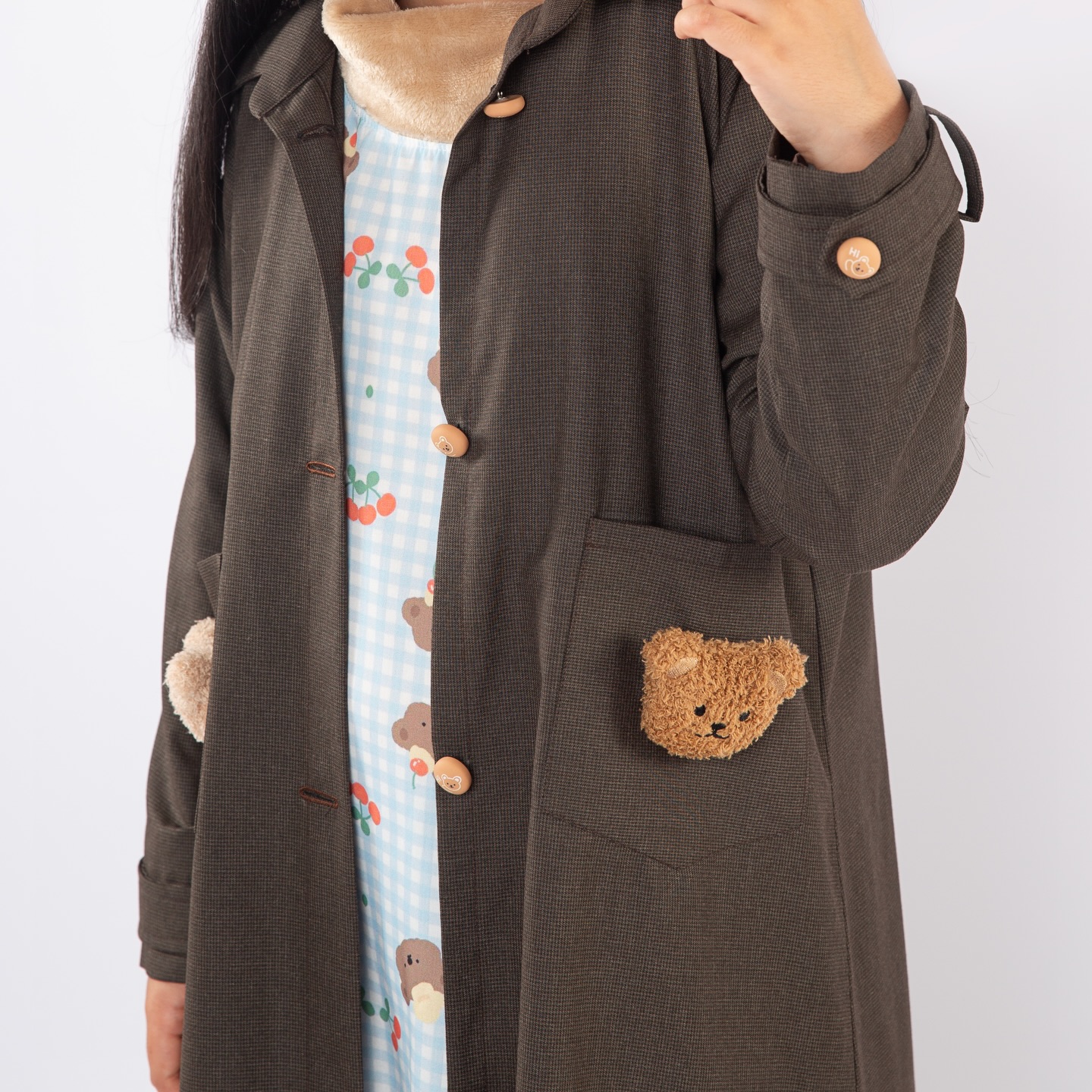 Bear Pocket Abaya